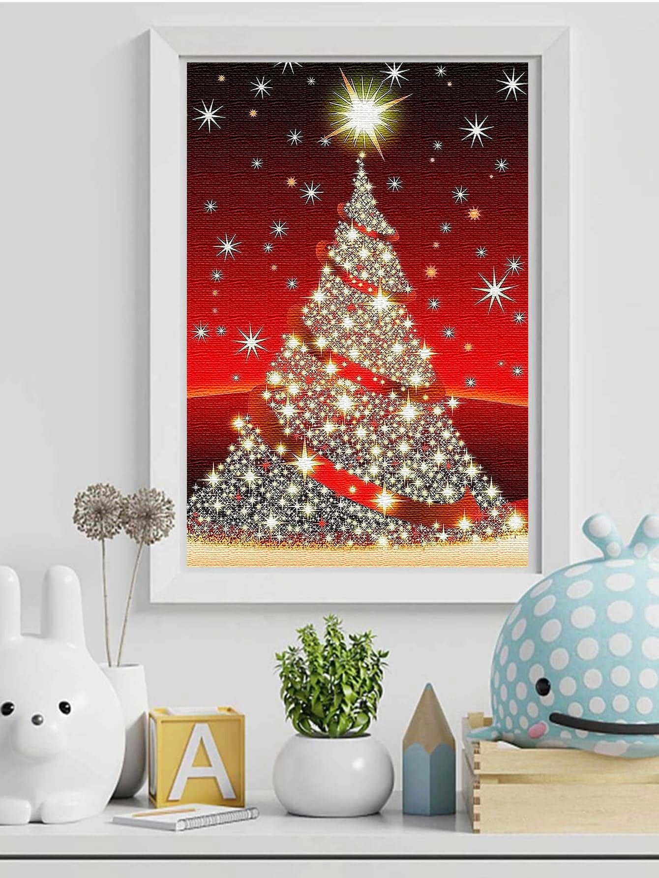 LEADINTOP ダイヤモンドアート 四角いビーズ セット 30x40cm クリスマス ダイヤモンドペインティング 全面貼り付けタイプ スクエア アート モザイクアート ビーズアート ハンドメイド 人気 おしゃれ 芸術品 装飾 絵画 大人 子供 初心者 DIY 手芸 キット
