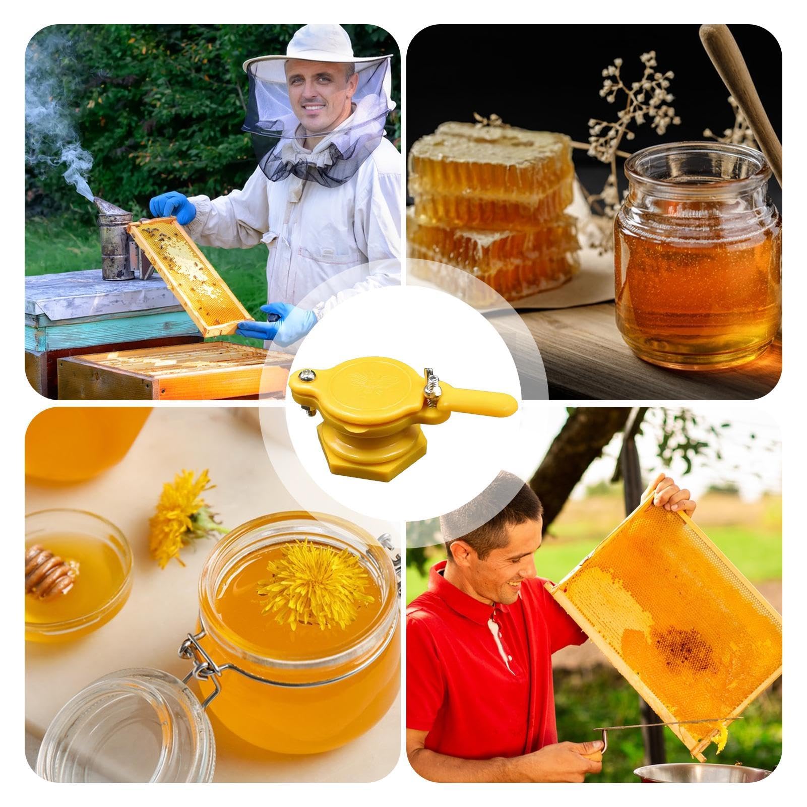 Robinet pour seau à miel - Robinet d'extraction pour apiculteurs - Robinet de contrôle du débit de miel - Équipement pour la production de miel - Idéal pour les usines, les jardins et les