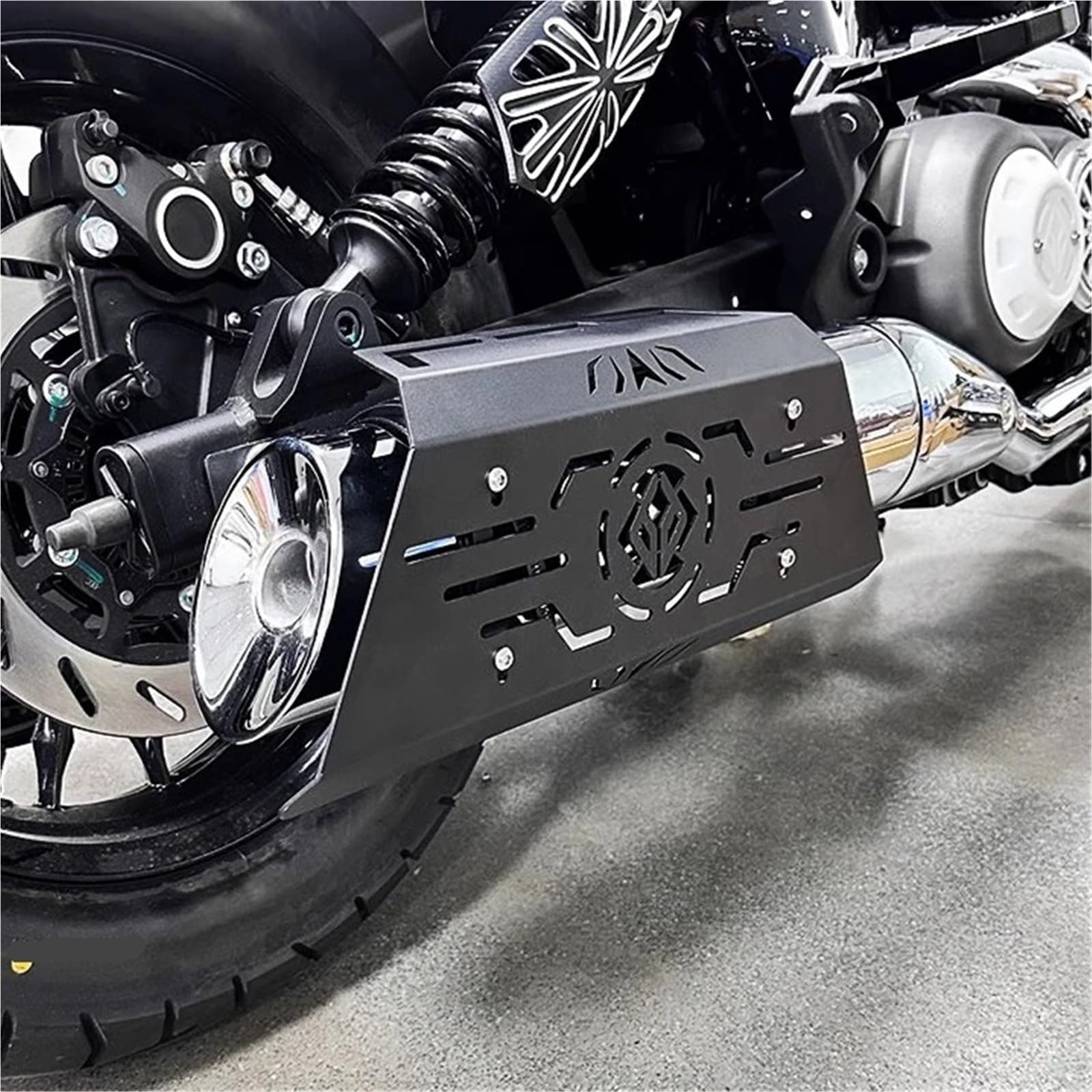 Deflectores de Calor para Escape Protector de Escape térmico para Motocicletas Kawasaki Eliminator 500 SE, 500SE, 450 y 400. Protector térmico de Escape