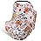 Rquite All-in-1 Car Seat Cover Baby, Carseat Covers for Girl Boy, Stretchy Soft Infant Car Seat Cover, Multi-use Baby Carrier Cover, Car Seat Canopy, Stroller Sun Shade, Nursing Breastfeeding Cover