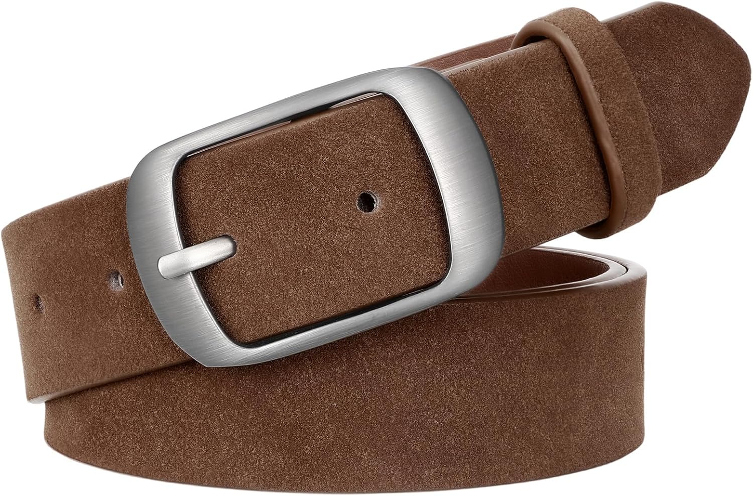 SUOSDEY Women Belts For Jeans Dresses Pants Ladies Leather Waist Belt with Elegant Buckle, Width 1.3"