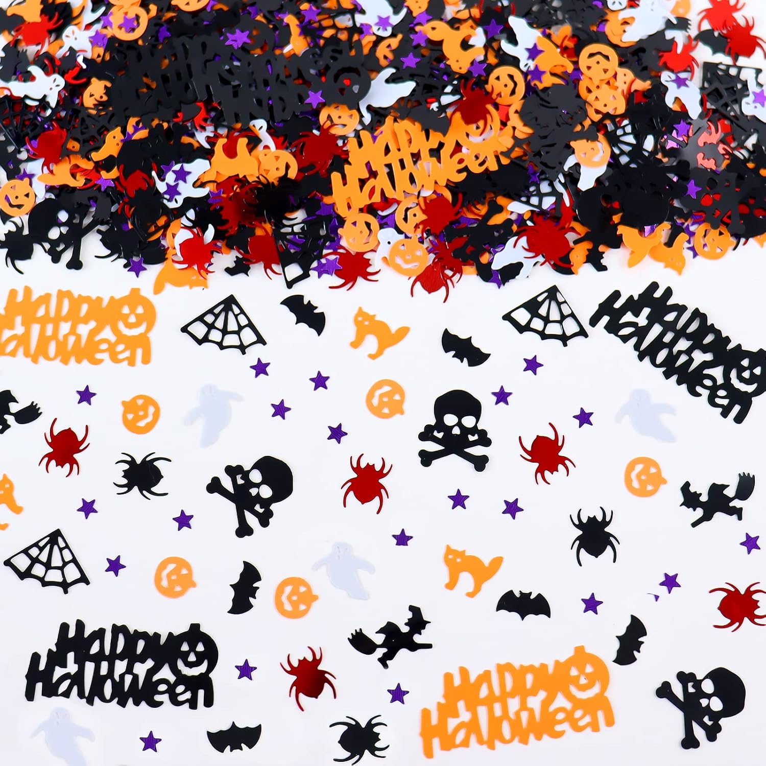 Keaziu 966PCS Halloween Table Confetti Happy Halloween