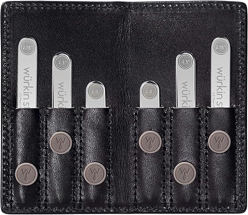 Würkin Stiffs Surtido Power Stays - Juego de cartera de cuero con collar magnético para viajes Regalo para hombres Visto en Shark Tank