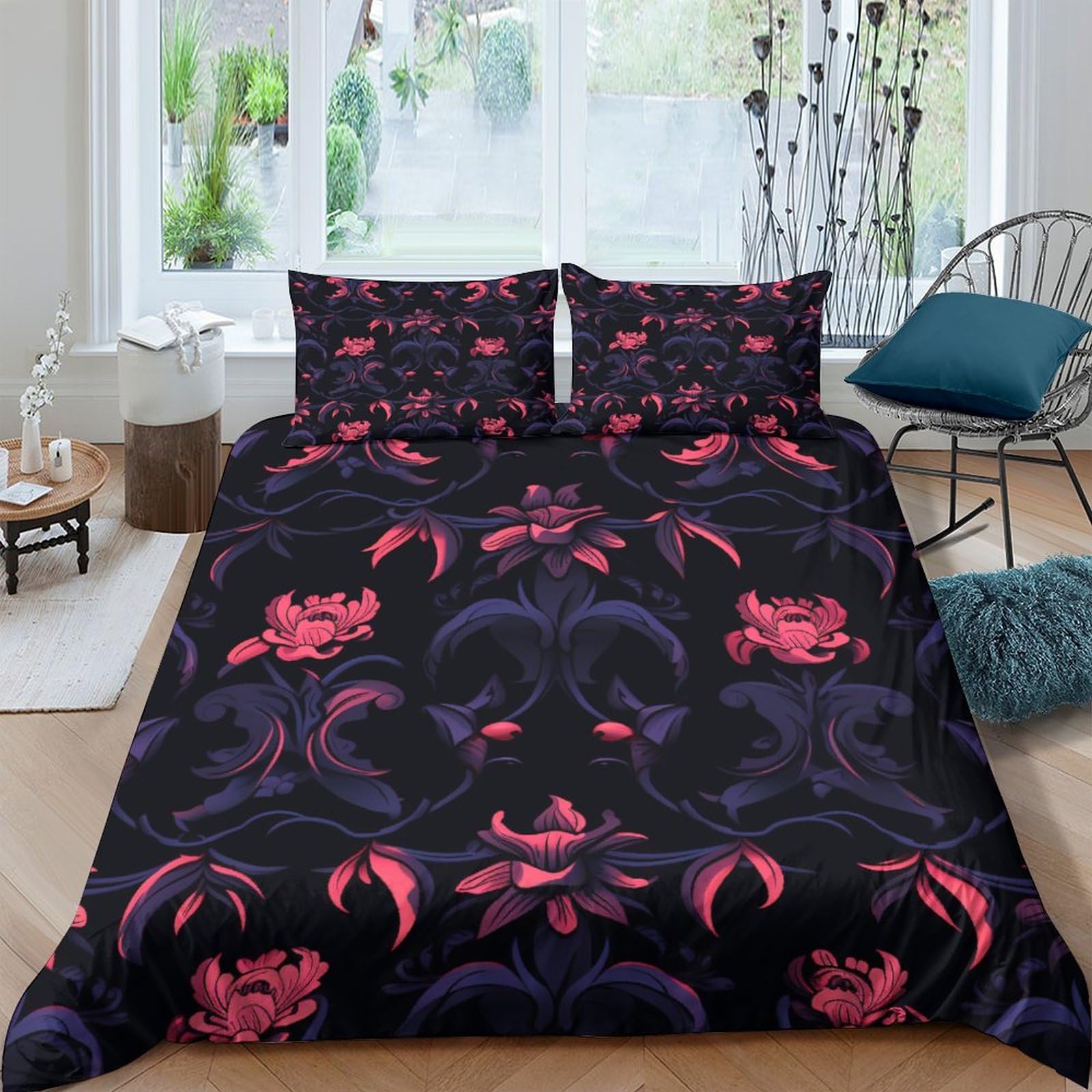 Parure de lit motif 3D en microfibre 220x240 avec housse de couette King Size pour lit enfant et ado