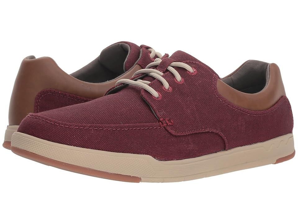 

Clarks Step Isle Lace (Burgundy Canvas) Men's Shoes