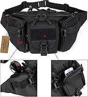 Vista 5 de ArcEnCiel resistente al agua Táctico Cinturón de cadera Cintura Pack Bolsa Fanny Militar Packs Bolsa para senderismo escalada al aire libre Bumbag