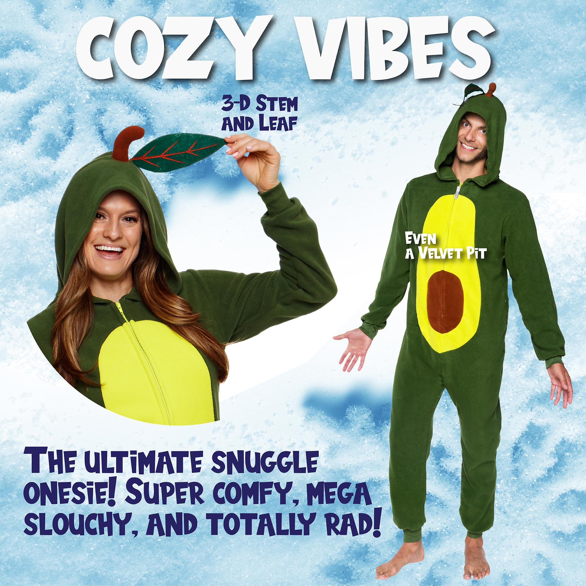 Food Onesies For Adults Funziez!Slim Pineapple And Avocado
