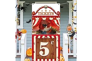 Halloween Scary Clown Photo Booth Carnival Party Decoration Creepy Carnival Theme
