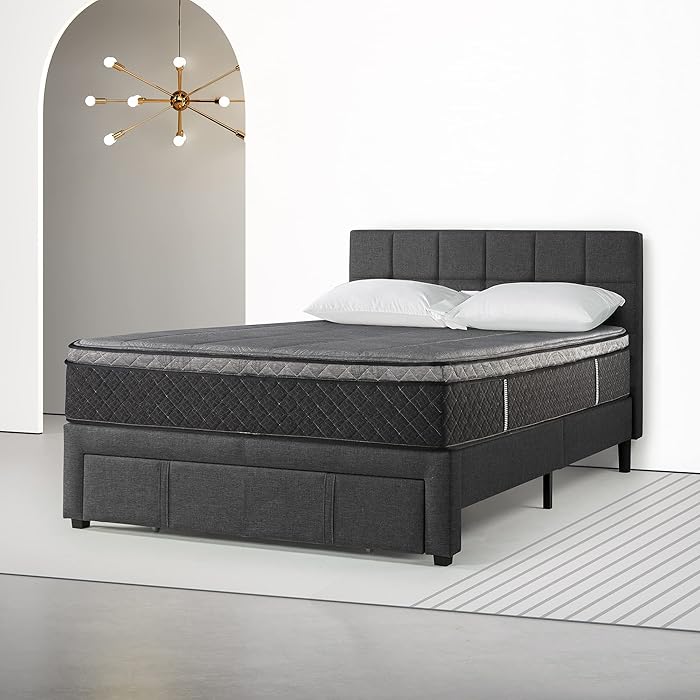 Buy ZINUS 12 Inch Euro Top Pocket Spring Hybrid Mattress/Pocket Innersprings for Motion