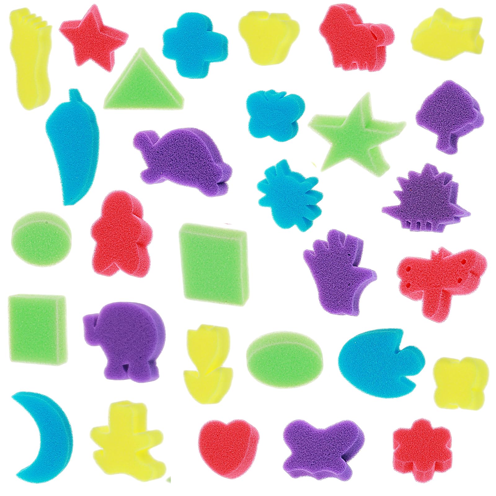 Spugnette Per Pittura Per Bambini - Set Da 8 Pezzi Per Scuola E Arte Creativa - Foto 13