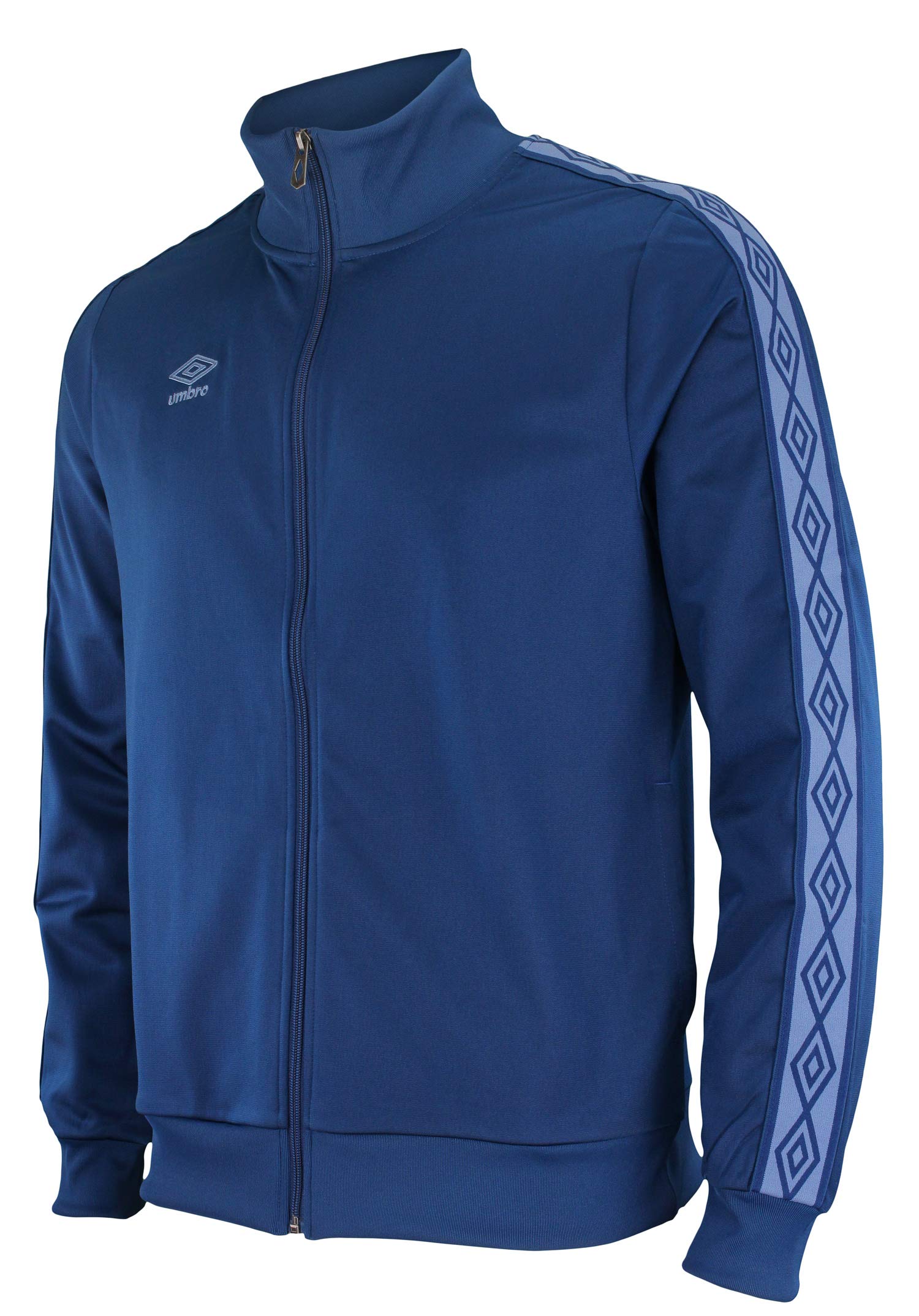 Umbro Blue Men's Double Diamond Track Jackets, Poseidon/Coronet Extra Large