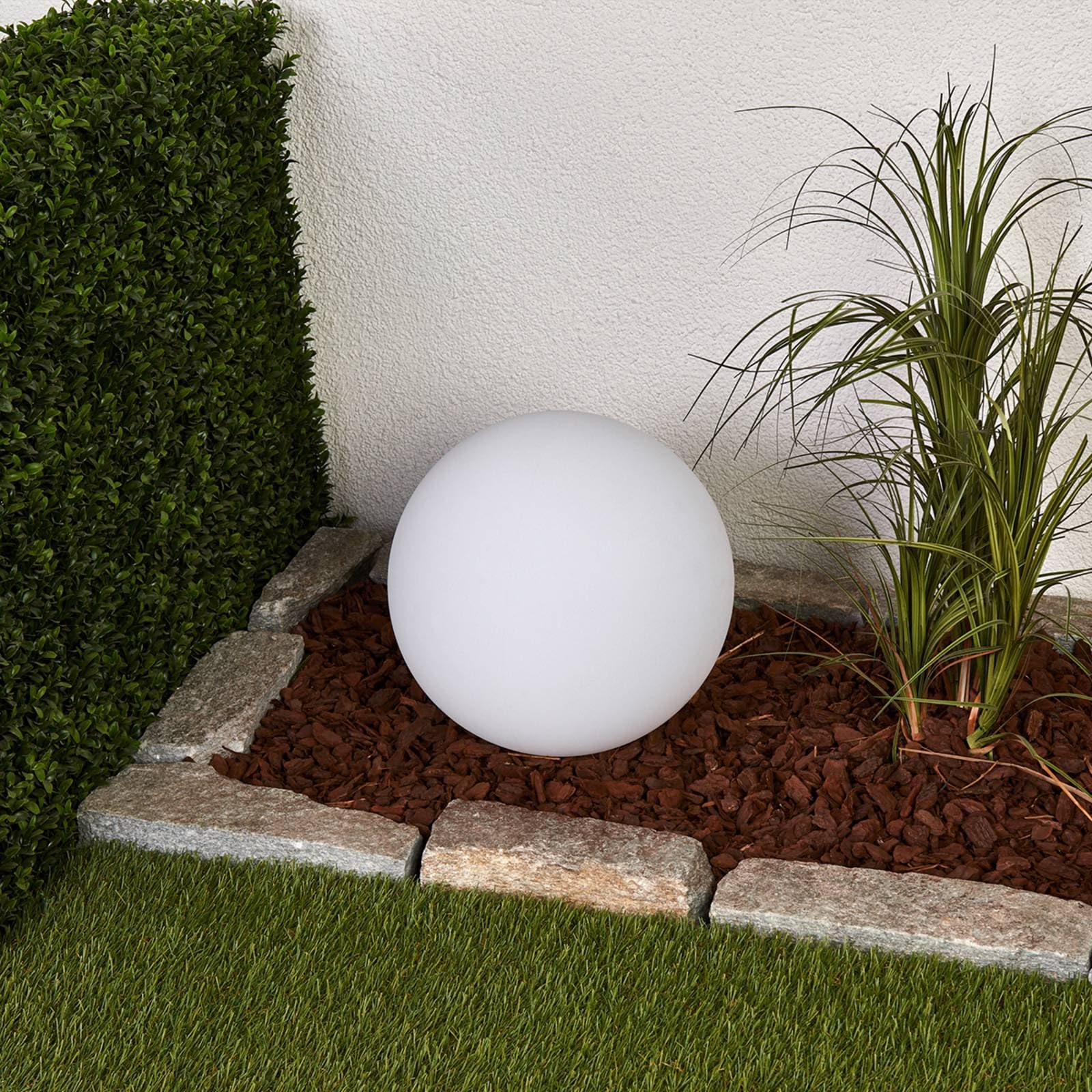 Lindby Lampada globo da esterno lago - Moderno - Plastico - Bianco - Sfera Non sostituibile Max. 2 x 0.2 0.2