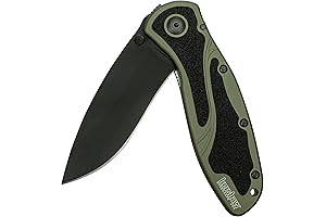 Kershaw Blur Olive and Black Pocket Knife