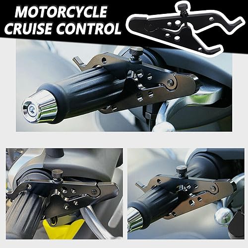 Miniatura 5 de Control de crucero de motocicleta con anillo de silicona, bloqueo de acelerador de motocicleta antifatiga para acelerador de manillar, asistencia