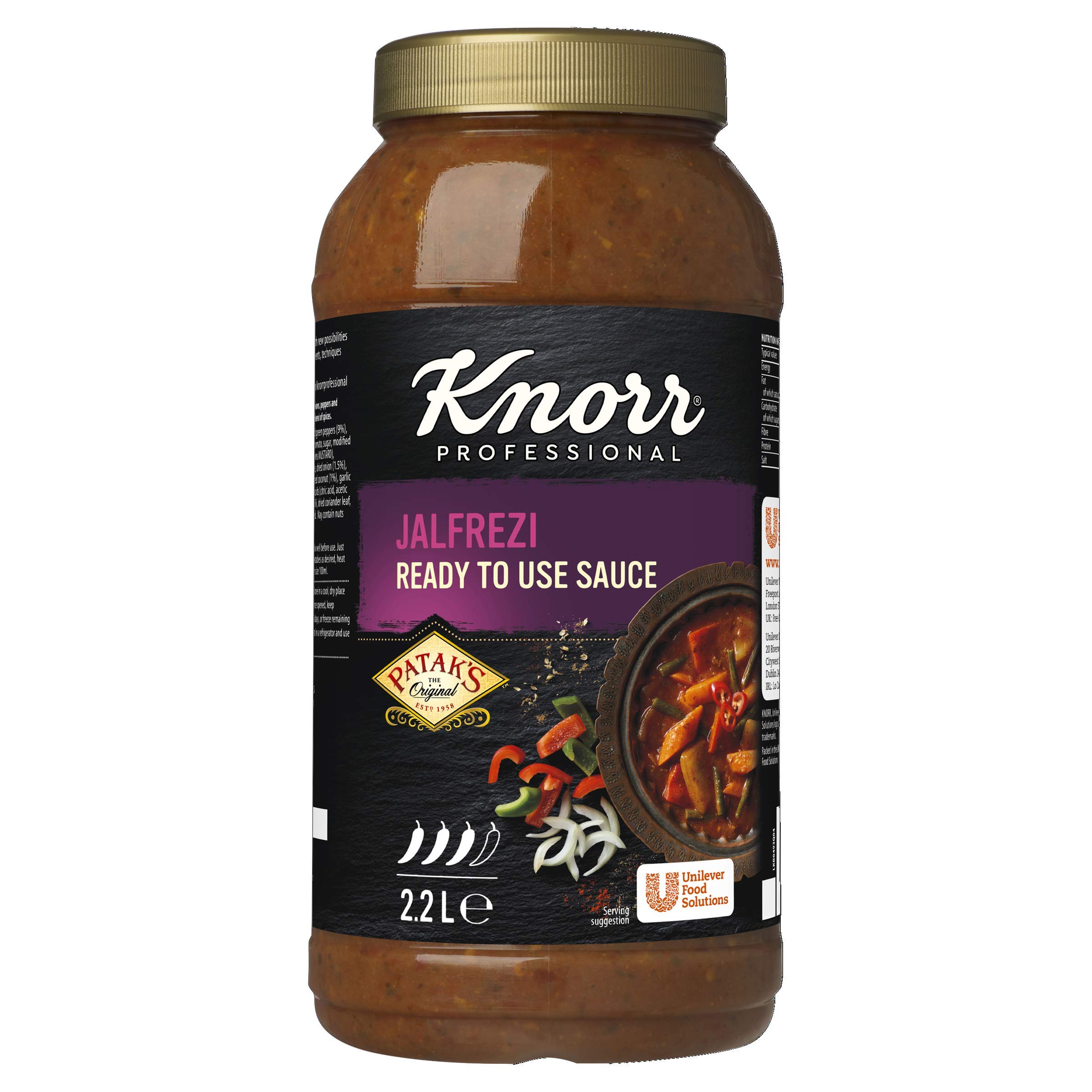 Knorr Pataks Jalfrezi sauce Original - 1 x 2.2ltr