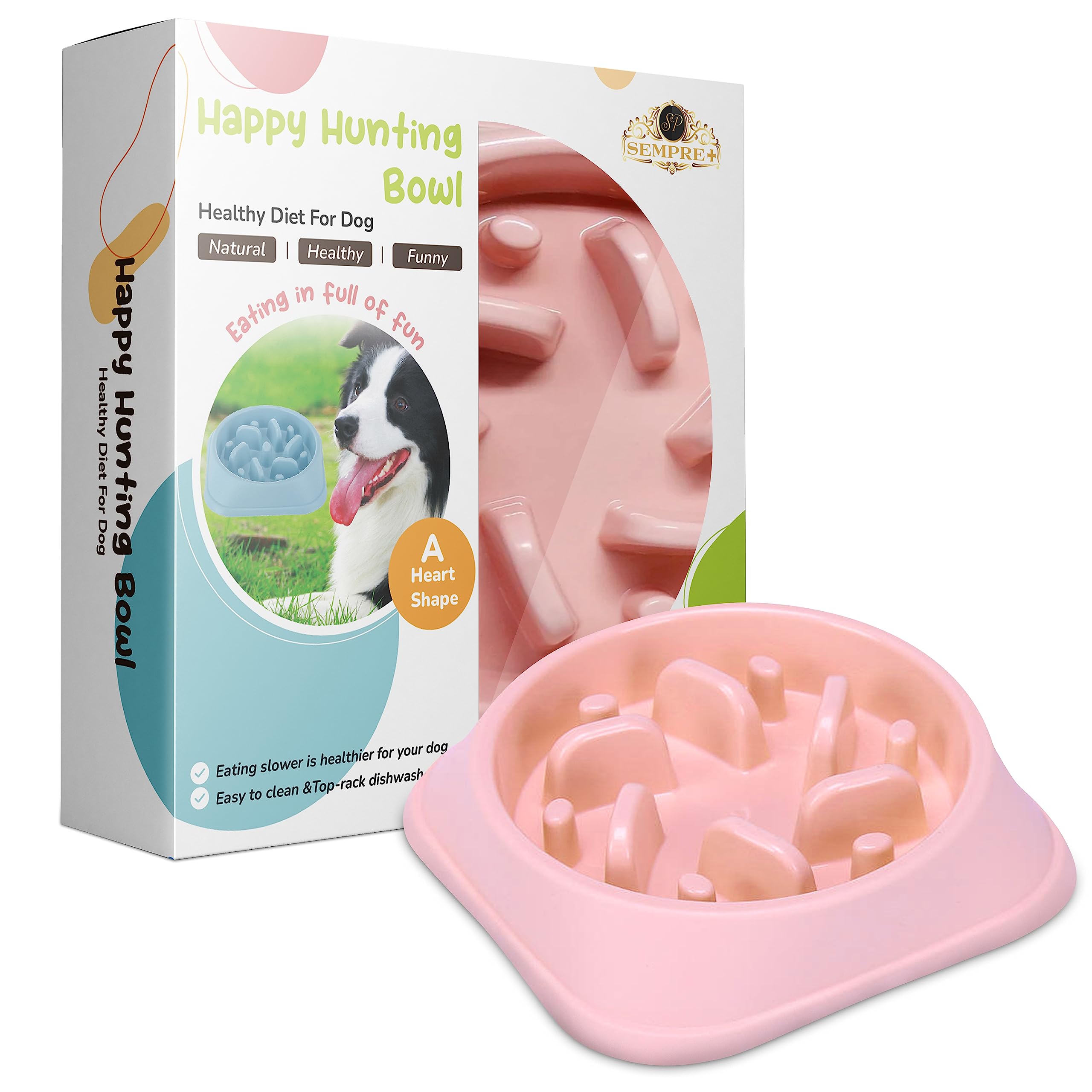 Ciotola Anti Ingozzamento Flamingo Bobo Per Cani Piccoli | 500 Ml, Base Antiscivolo | Alimentazione Lenta - Foto 8