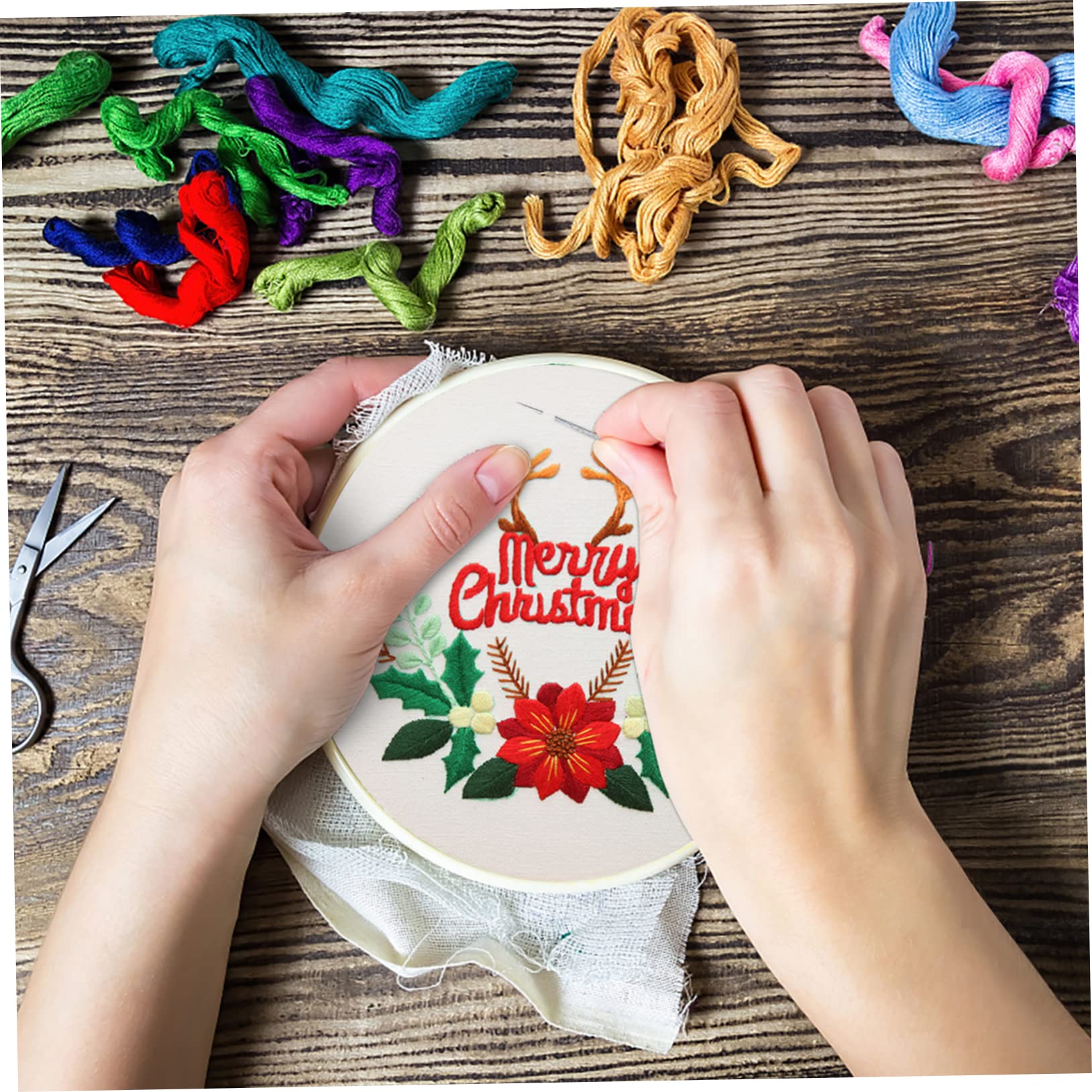 HAPINARY 8ensembles Kit De De Matériel De Pour Débutants Avec Cadre Parfait Pour Activités Familiales Festifs