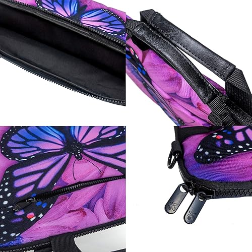 Miniatura 5 de icolor Canvas Laptop Carrying Shoulder Sleeve Carrying Case Protective Bag Briefcase for 11.6 12 12.9 13 13.3 Inches Laptop Ultrabook Netbook