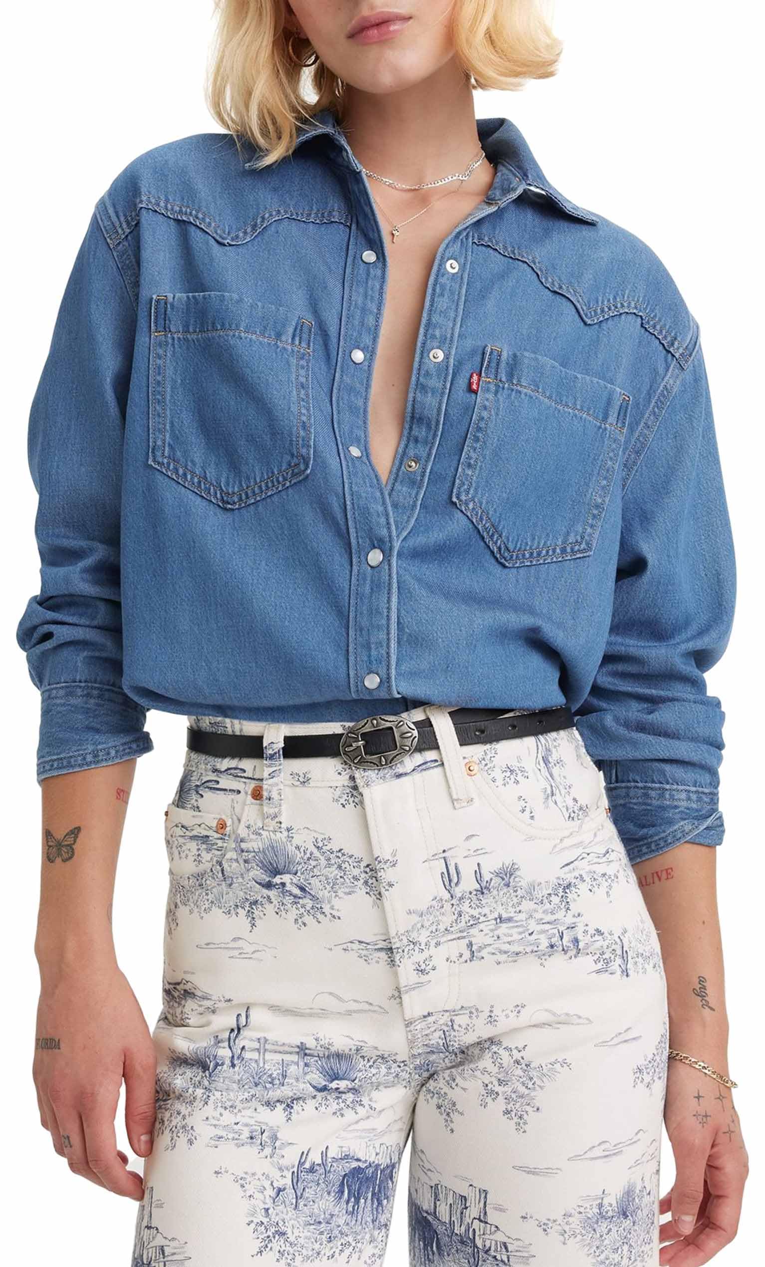 Levi's ATR GRAPHIC TEE Kobiety Woven Tops