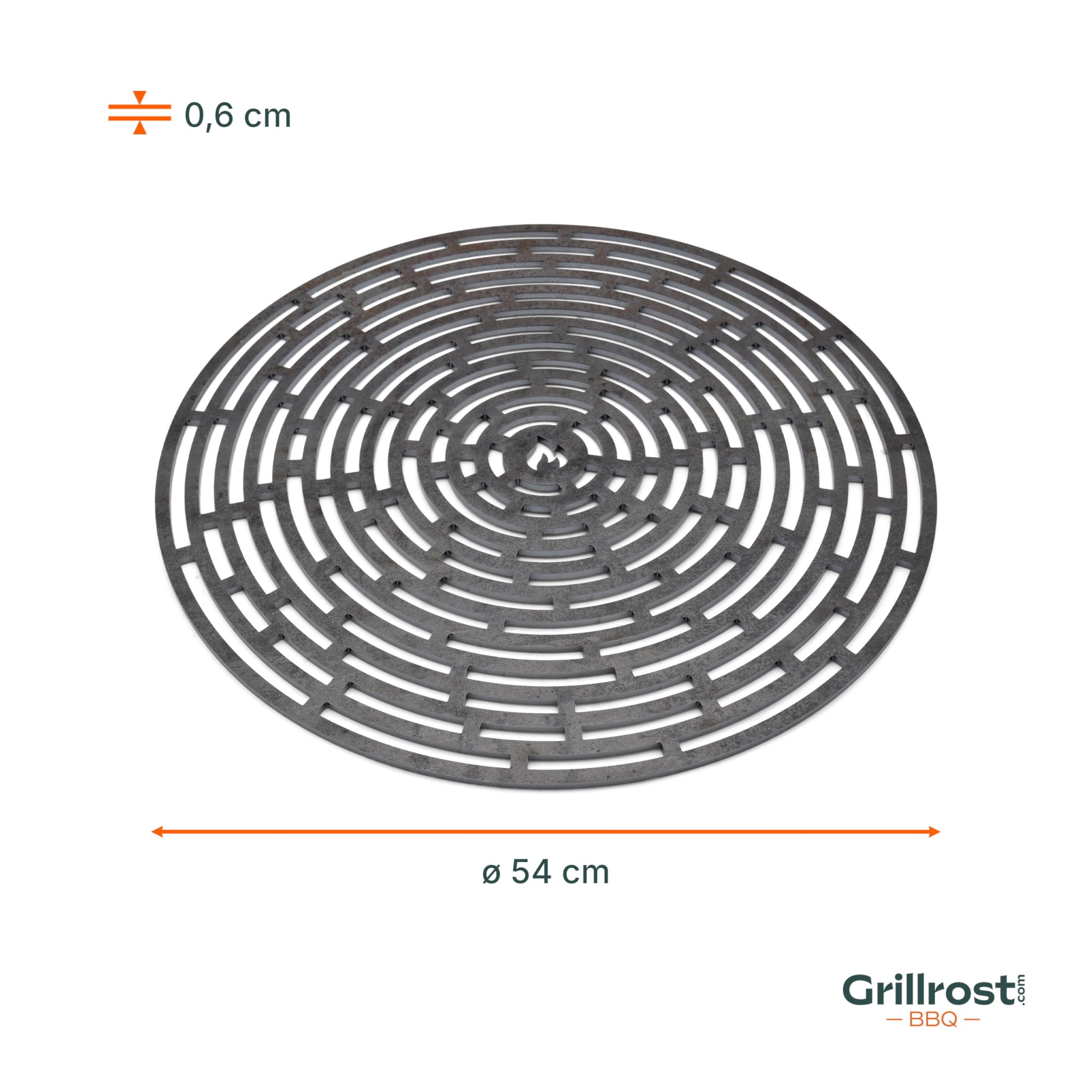 Grillrost.com Das Original Ruszt na popiół pasuje do wszystkich palenisk