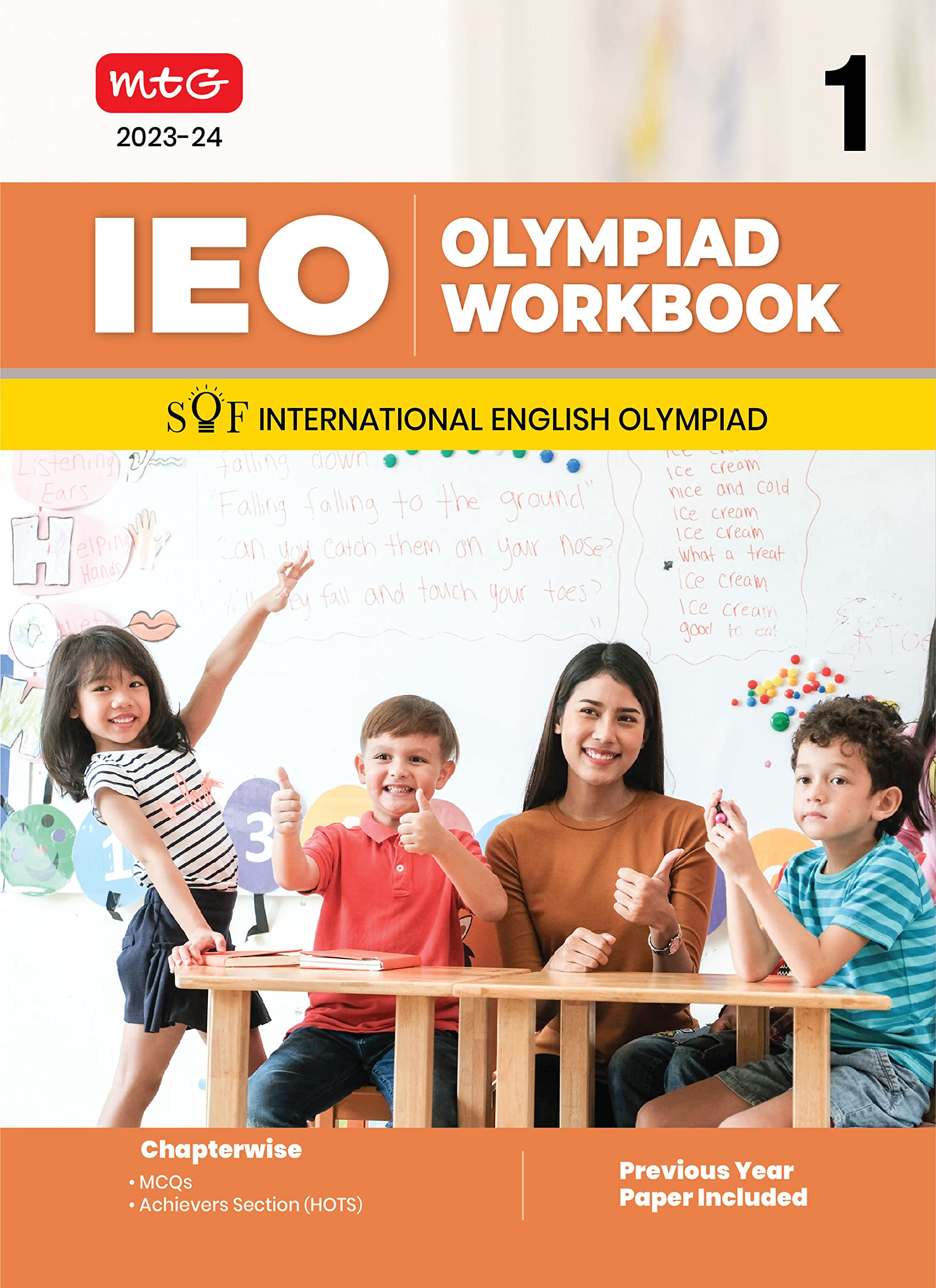 MTG International English Olympiad (IEO) Workbook for Class 1 - MCQs, Previous Years Solved Paper and Achievers Section - SOF Olympiad Preparation Books For 2023-2024 Exam ZARRIN ALI KHAN