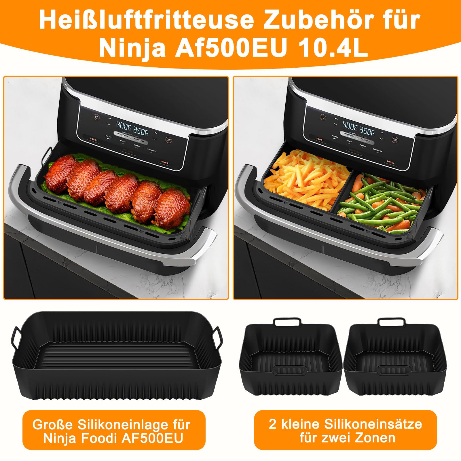 Accessoire Air Fryer, 2 Paquet Moule Air Fryer Pour Ninja Foodi