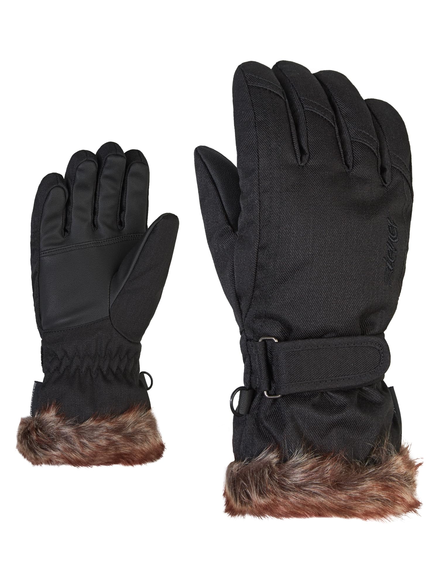 Ziener Meisjes LIM GIRLS Glove junior skihandschoenen/wintersport | warm, ademend, zwart (black-stru), 7,5 Ziener Meisjes LIM GIRLS Glove junior skihandschoenen/wintersport | warm, ademend, zwart (black-stru), 7,5