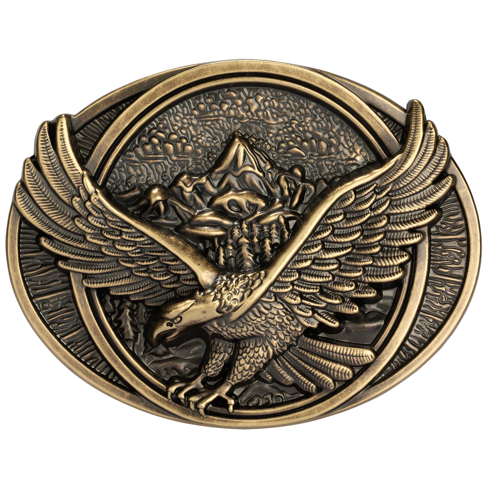 Belt Buckles for Men Women - American Flag and Eagle Belt Buckle