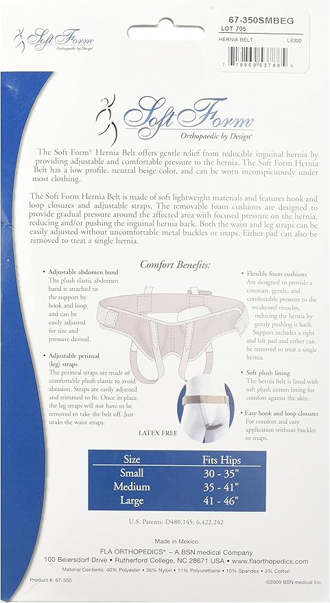 soft form hernia belt