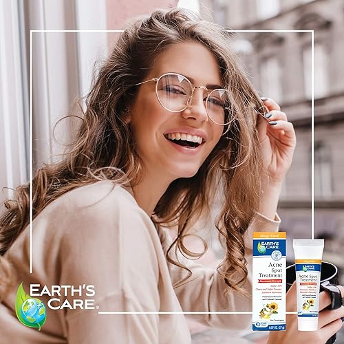Miniatura 9 de Earths Care Tratamiento de manchas de acné - 10 de crema de azufre medicamento para limpiar el acné quístico espinillas y puntos negros en la cara y