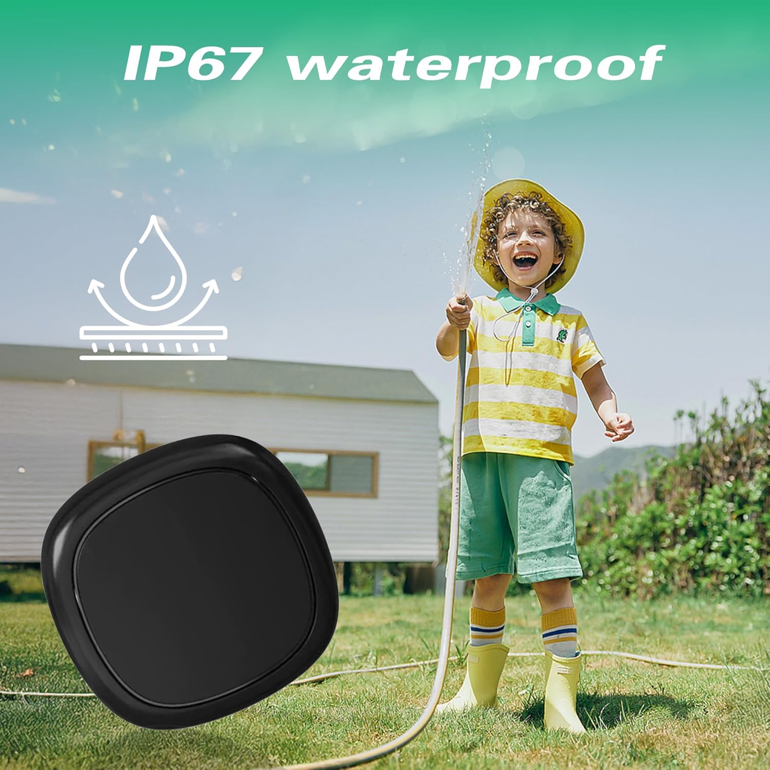GPS Tracker for Vehicles.Mini Hidden Magnetic GPS Tracker for Vehicles - Full Global Coverage, No Subscription or SIM Card Required - Perfect for Cars, Assets, Pets, Kids, and Seniors!(Black Square)