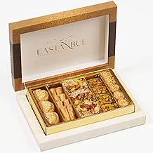 Eastanbul Baklava, 8.8oz, Baklava Pastry, Pistachio Gift Box, Middle Eastern Sweets, Turkish Desserts, Pistachio &amp; Cashew Rich Pastry, Dulces Arabes, Arabic Sweets, Turkish Gifts