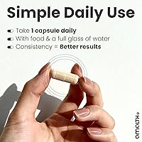 Vista 5 de Amalth Cápsulas de extracto de hoja de curry de 500 mg Cápsulas de suplemento de hoja de curry Extracto de Murraya Koenigii Suplemento a base