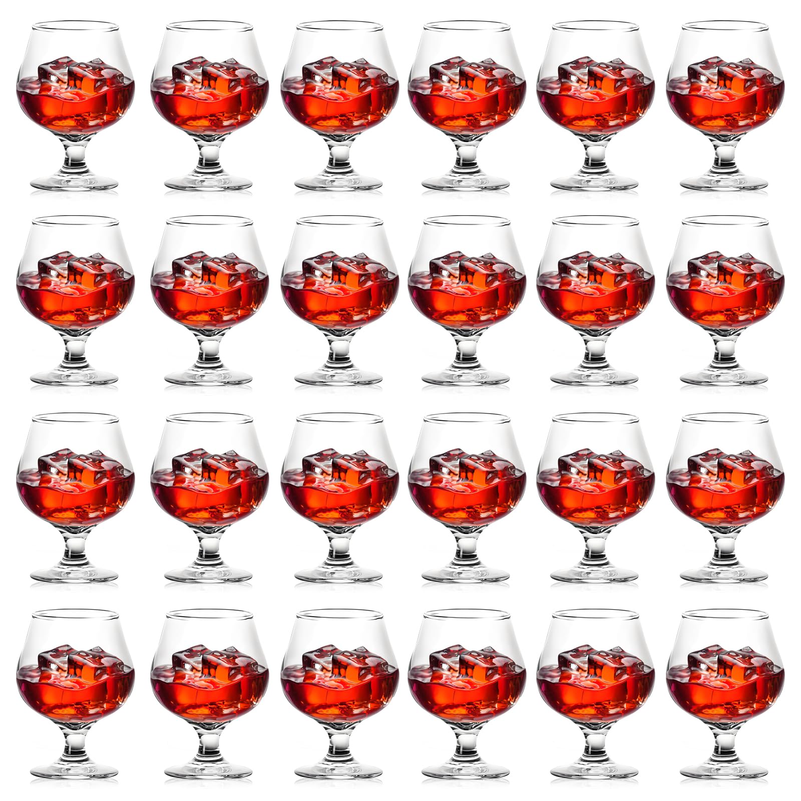 Lead-Free Crystal Whiskey Glasses Set of 24, 11.5 Oz Bourbon Glass