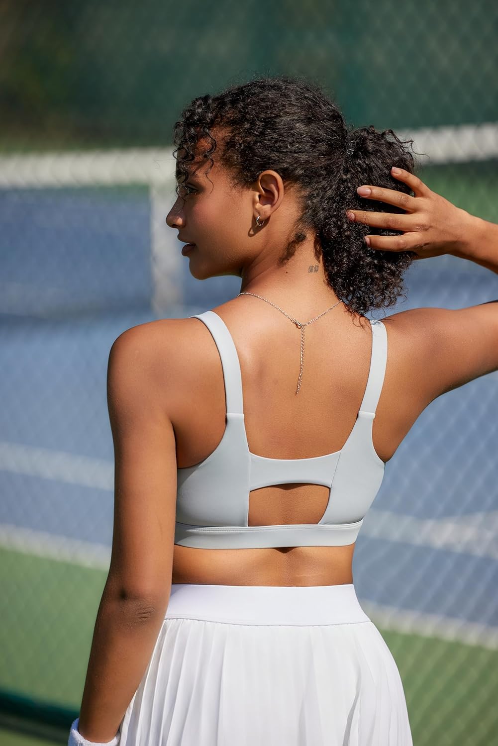 RUNNING GIRL Sports Bra for Women High Support, Molded Cup High Impact Sports Bras with Sewn in Pads - Image 5