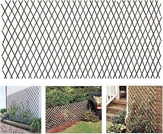 Expandable Garden Trellis Plant Support Willow Lattice Fence Panel for Climbing Plants Vine Ivy Rose Cucumbers Clematis 36X92 Inch