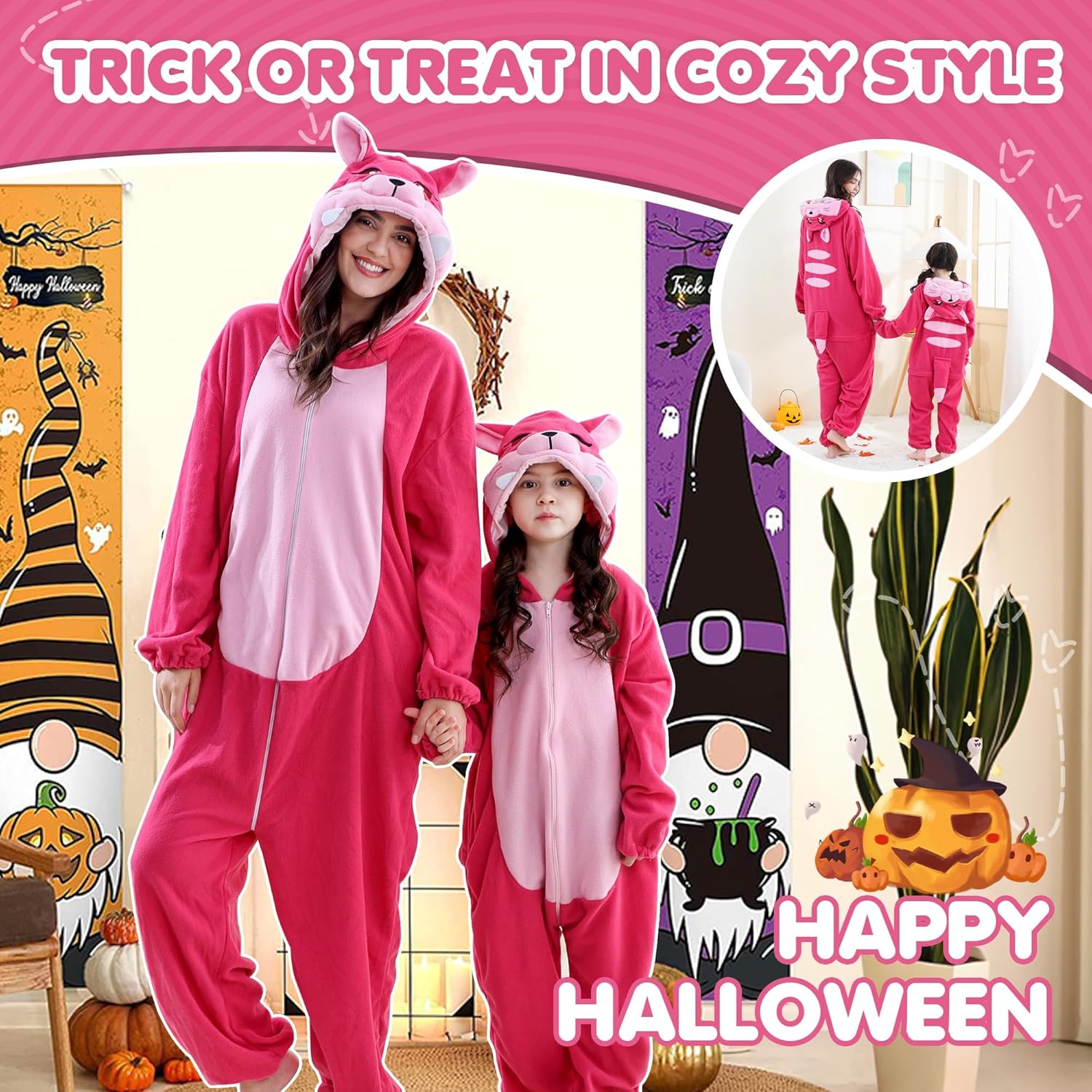 BETTERFUN Unisex Adult Children Animal Onesie Pajamas Halloween Cosplay Costume Sleepwear - Image 3