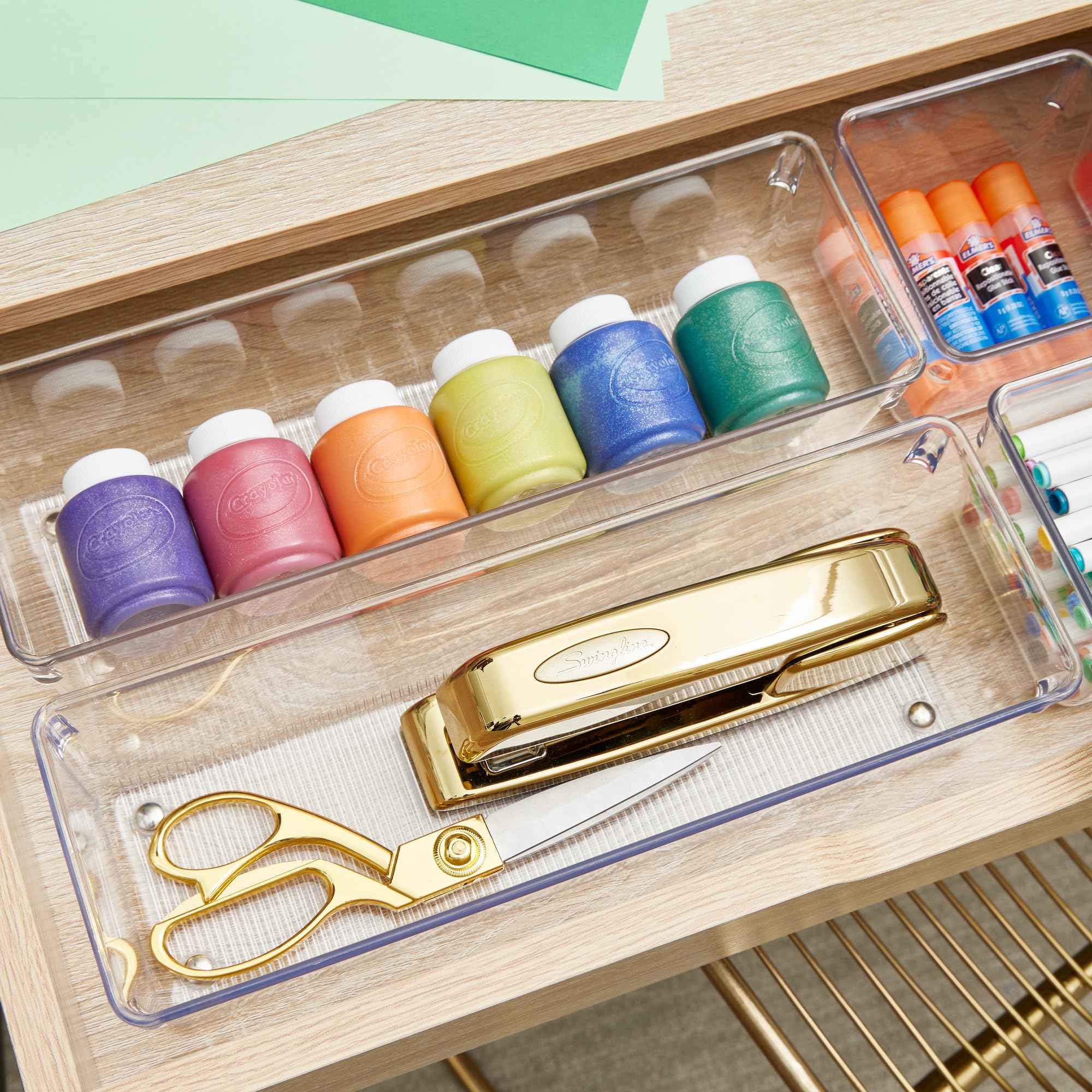 iDesign 29332M6 Organizer per cassetti, Trasparente