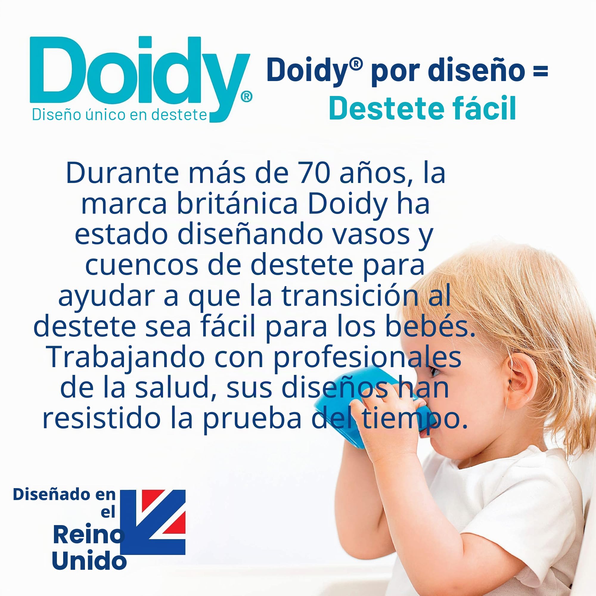 Doidy Cup Tacitas de aprendizaje abiertas para nenes y bebés – Diseño oblicuo único - Vaso para bebé de dos asas – Taza genial para el destete para leche, agua y zumos Uso desde 3-6 meses hasta niños (Naranja)
