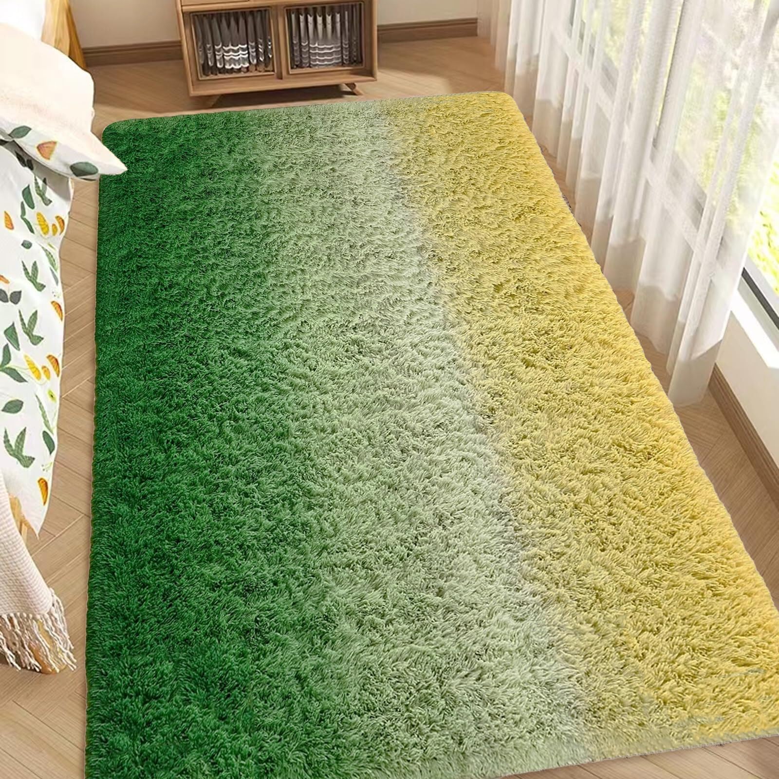 Tapis de salon anti-glisse et doux 130x200 résistant pour maison sans perte de poils