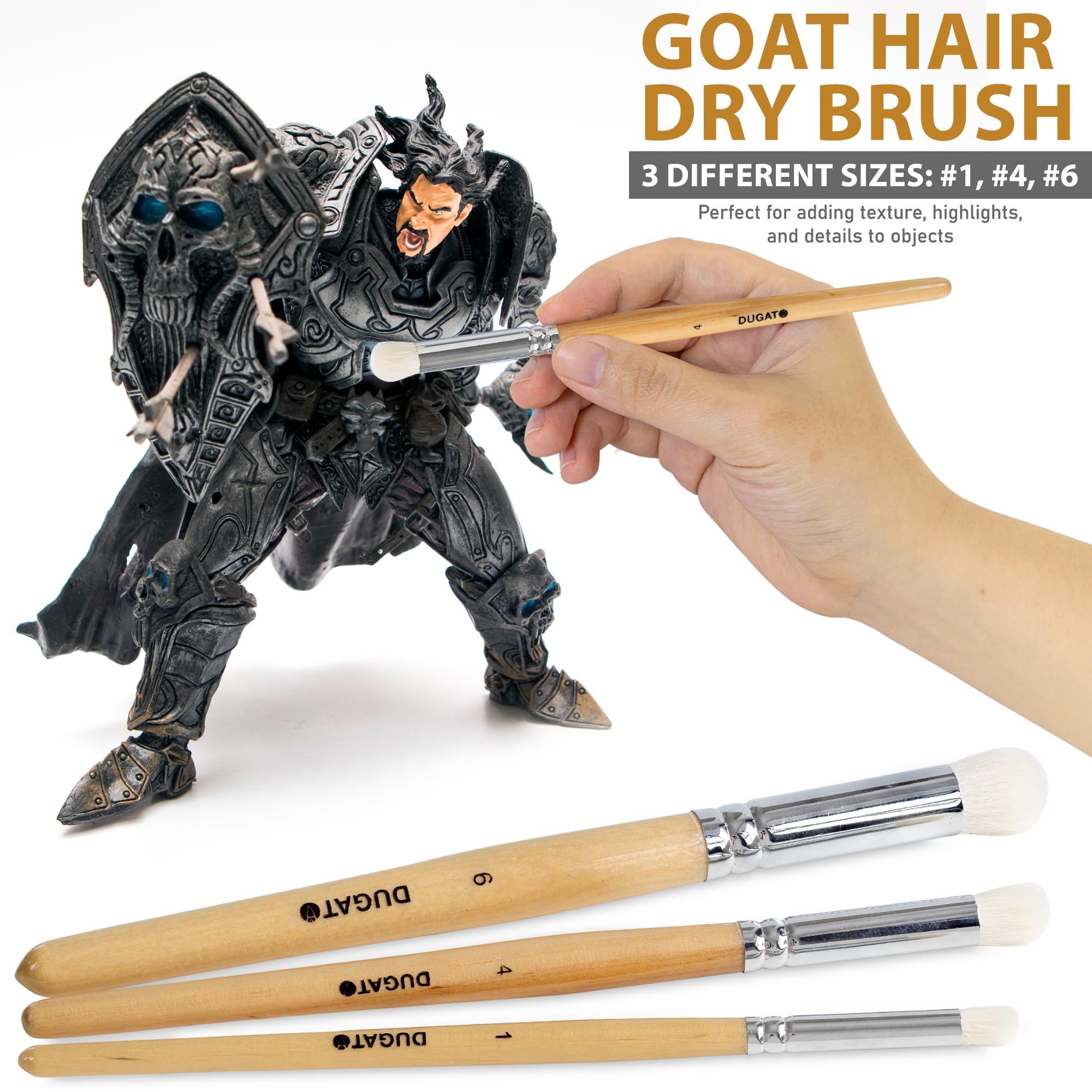 Lot De 15 Pinceaux De Peinture Miniatures De Différentes Tailles