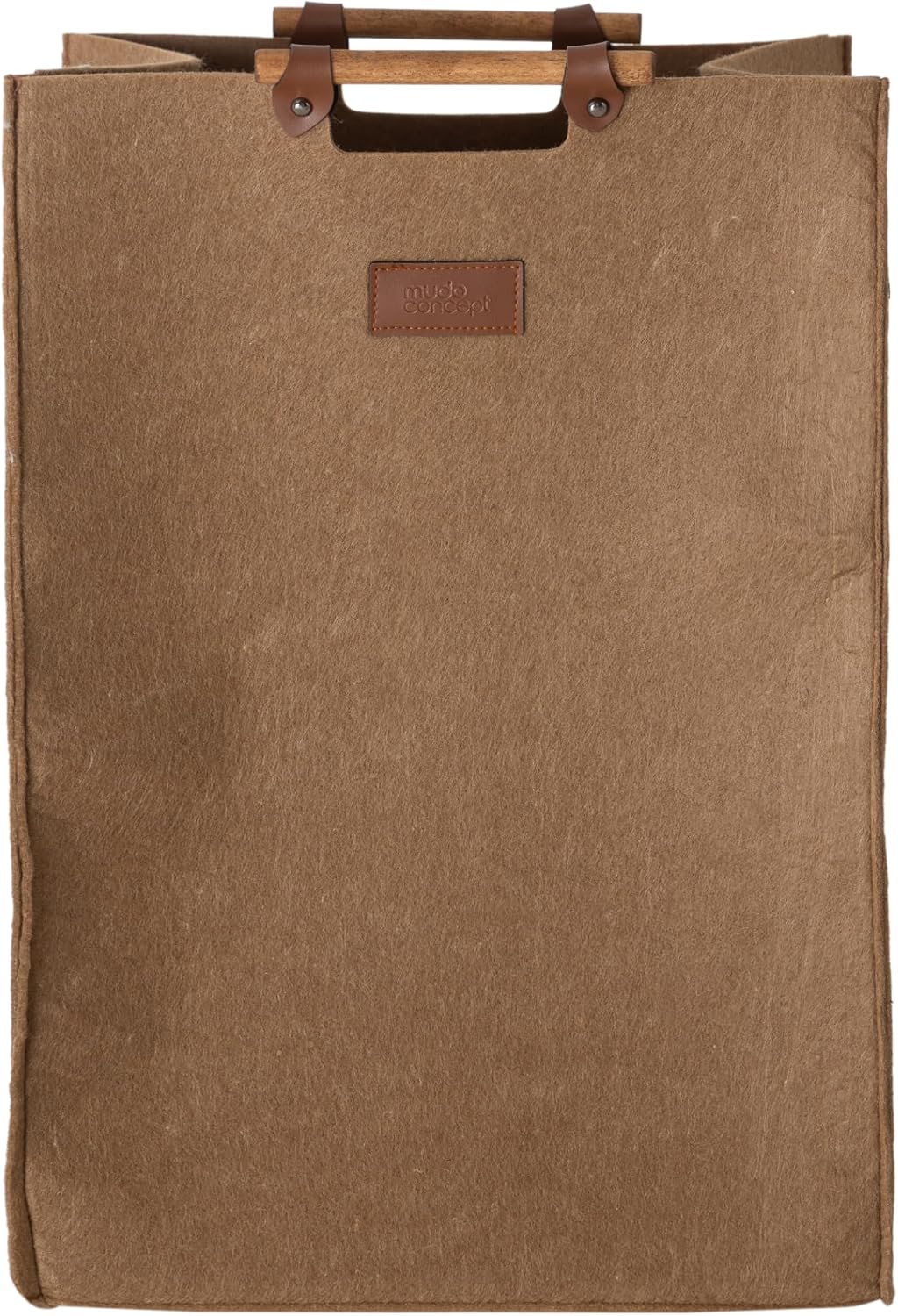 Mudo Home Dodie Keçe Çamaşır Sepeti Koyu Bej 29.5x37.5x52.5