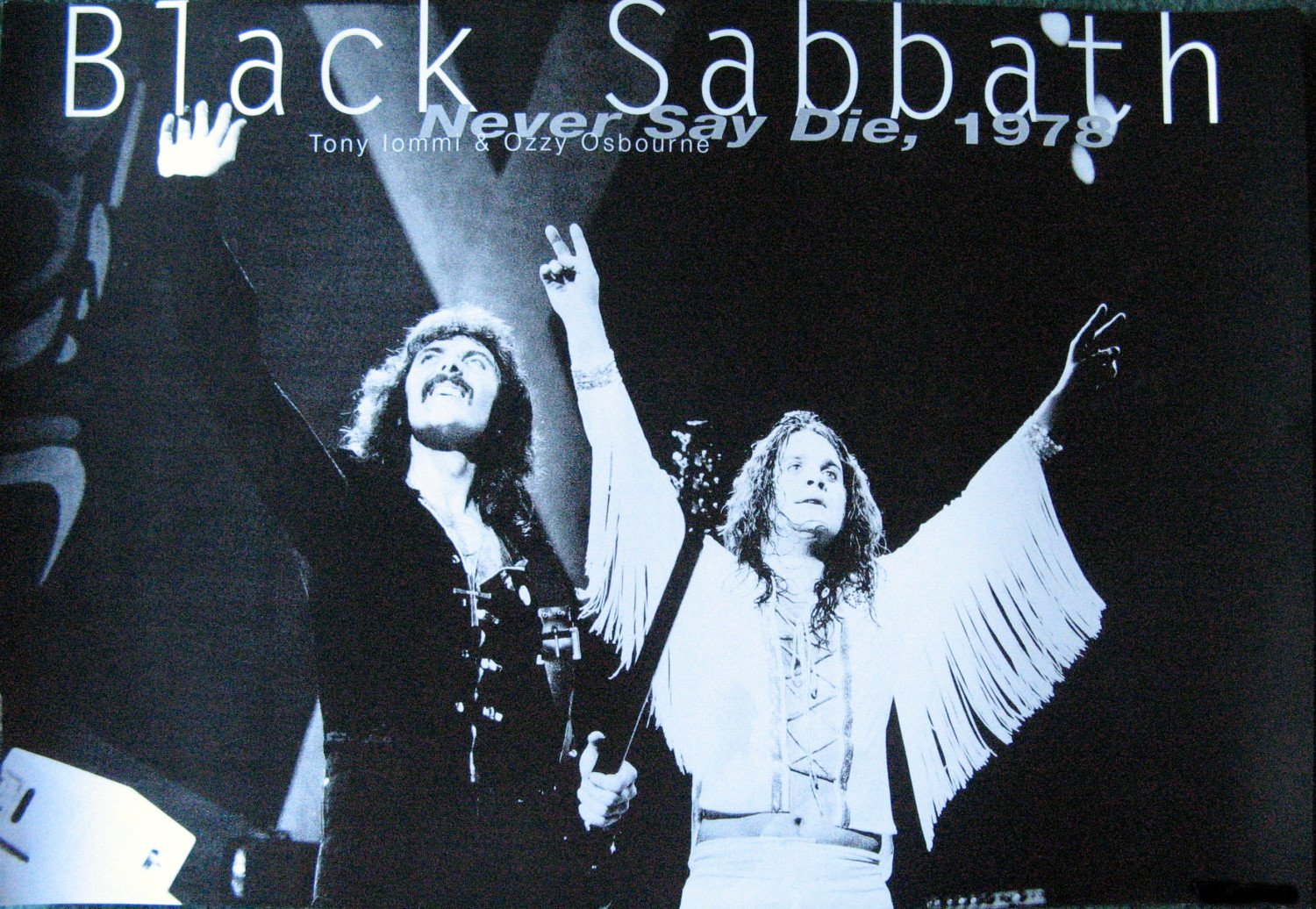 Amazon.com: Black Sabbath b&w Never Say Die POSTER 21 x 14.5 with