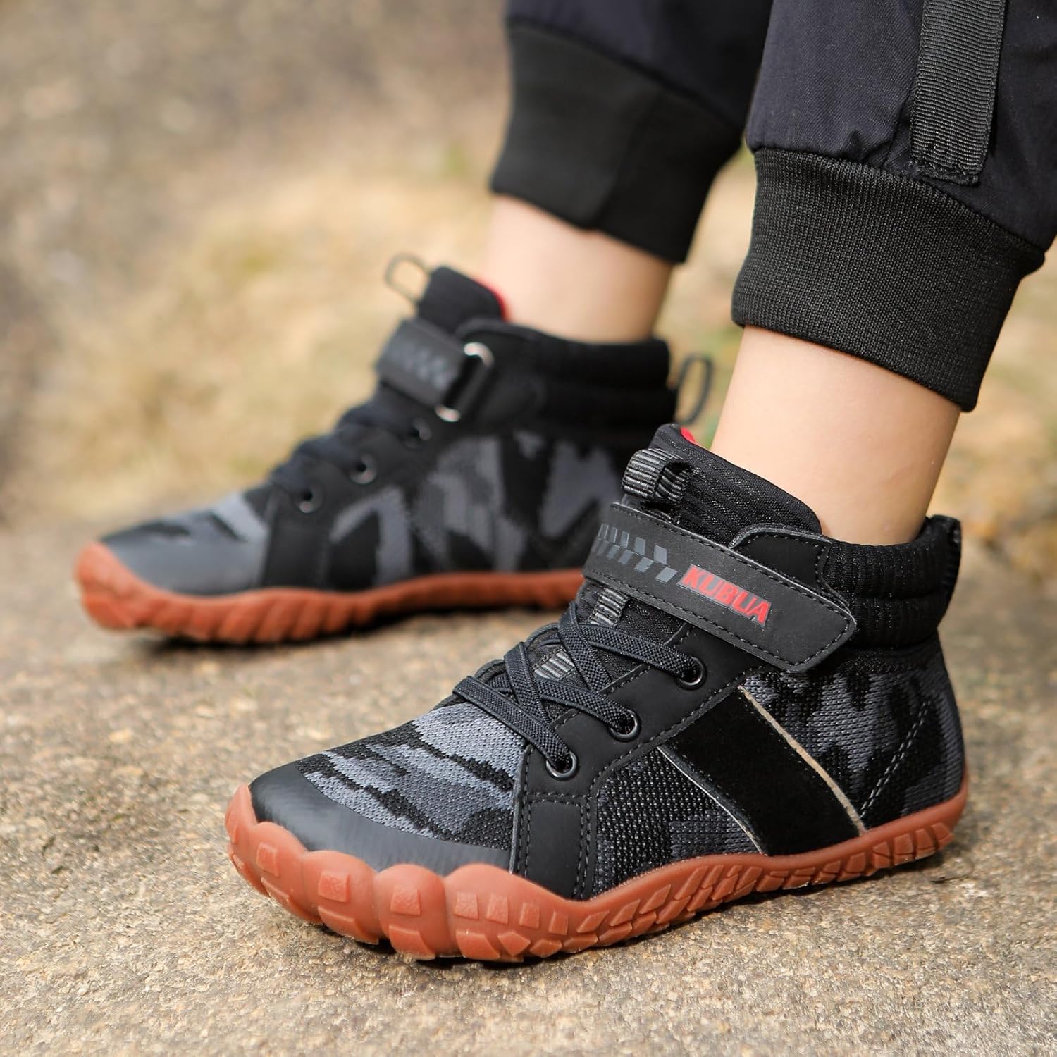 KUBUA Kids High Top Barefoot Shoes Boys Girls Minimalist Sneakers Lightweight Comfort Zero Drop Shoes Toddler Little Big Kid - Image 9