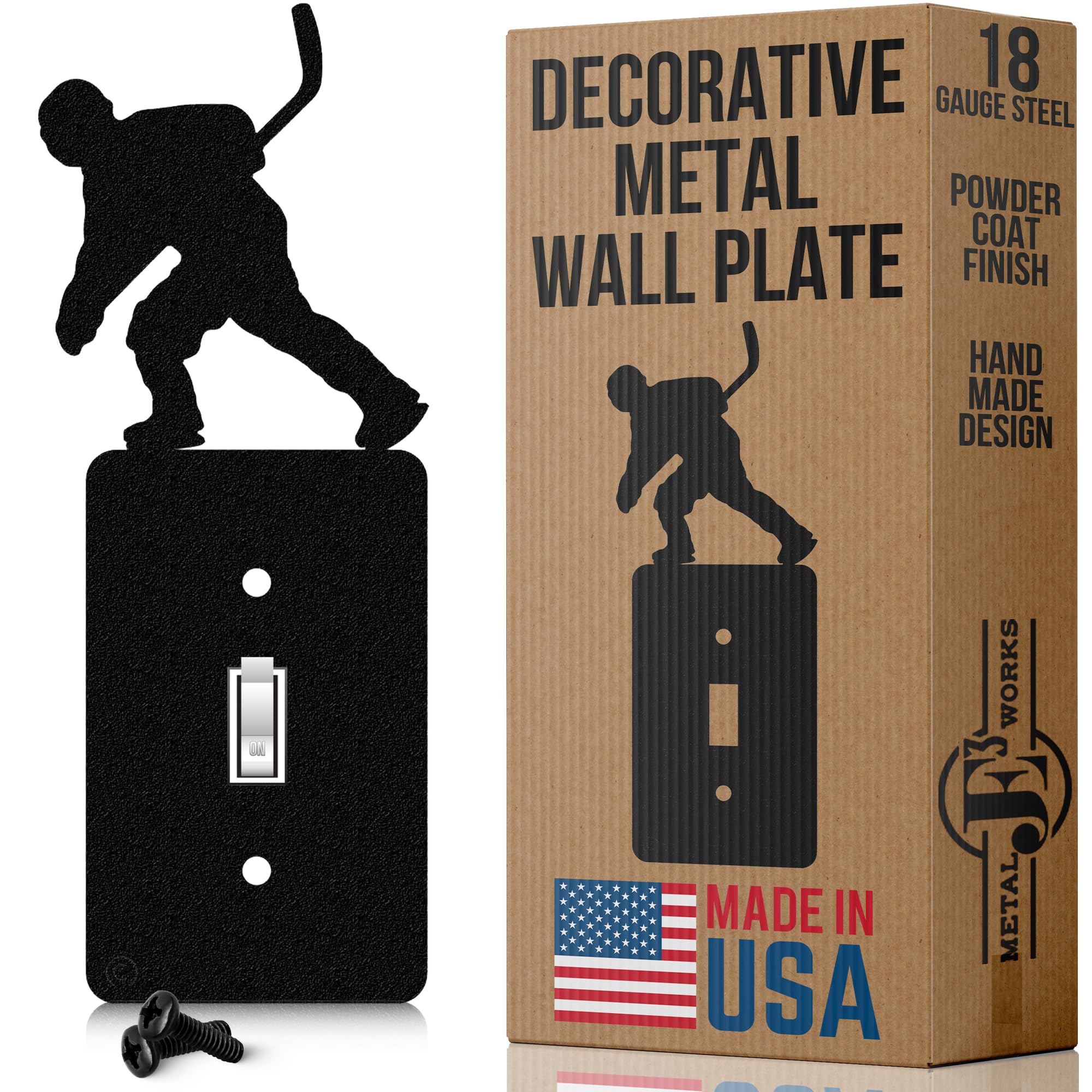 Innovative Fabricators, Inc. Hockey Single Light Switch Plate Cover