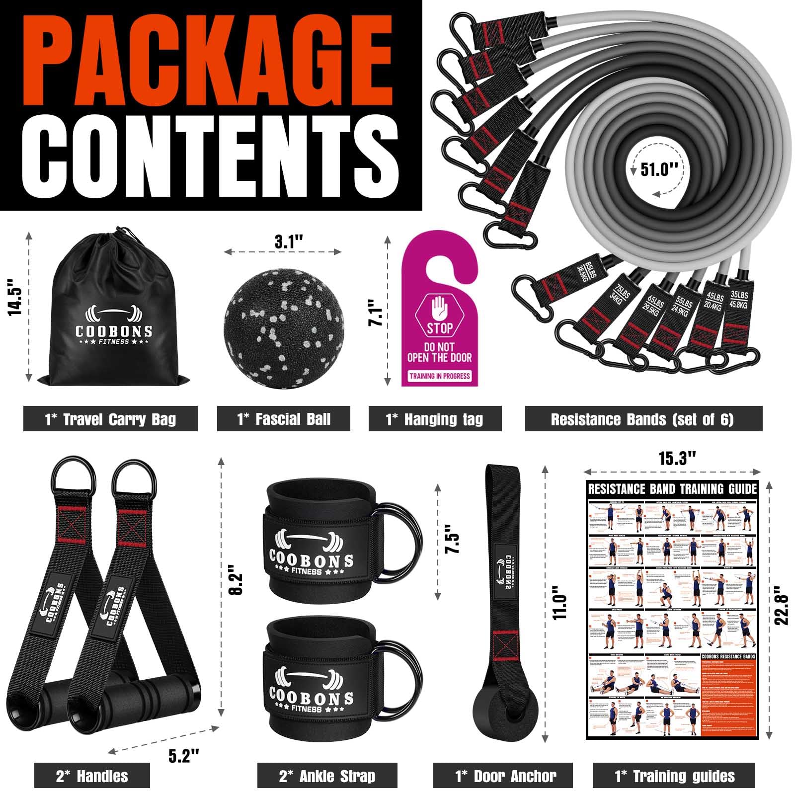 Bandas de resistencia pesadas para entrenamiento, bandas de ejercicio de 360 libras con asas, bandas de entrenamiento para hombres, juego de bandas de fitness de peso para entrenamiento muscular,