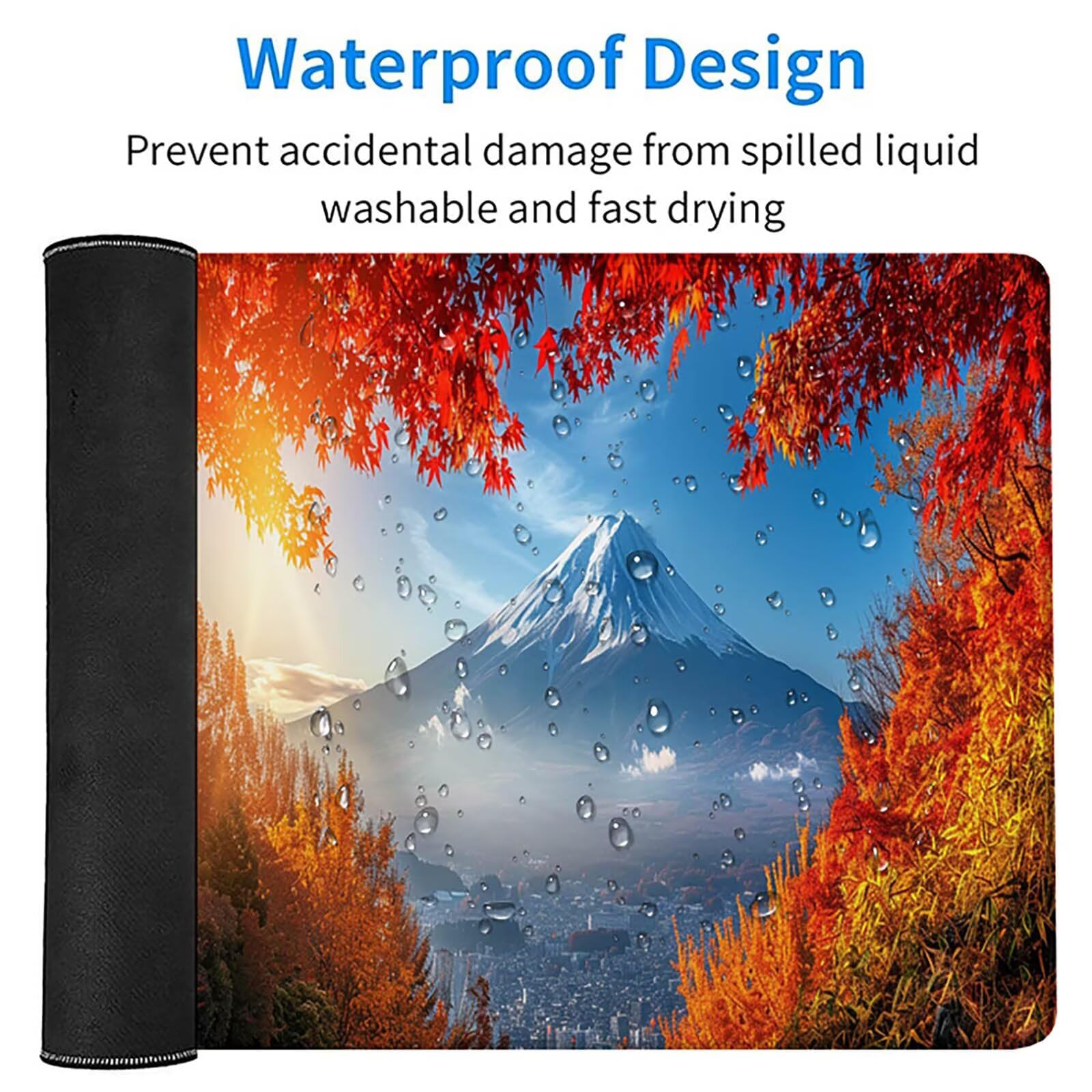 Niebieska podkładka pod mysz do gier, podkładka pod mysz XXL 1600x800x3mm, mata na biurko ze zszytymi krawędziami, podkładka pod mysz poprawia dokładność i szybkość, akcesoria biurowe, prezent dla