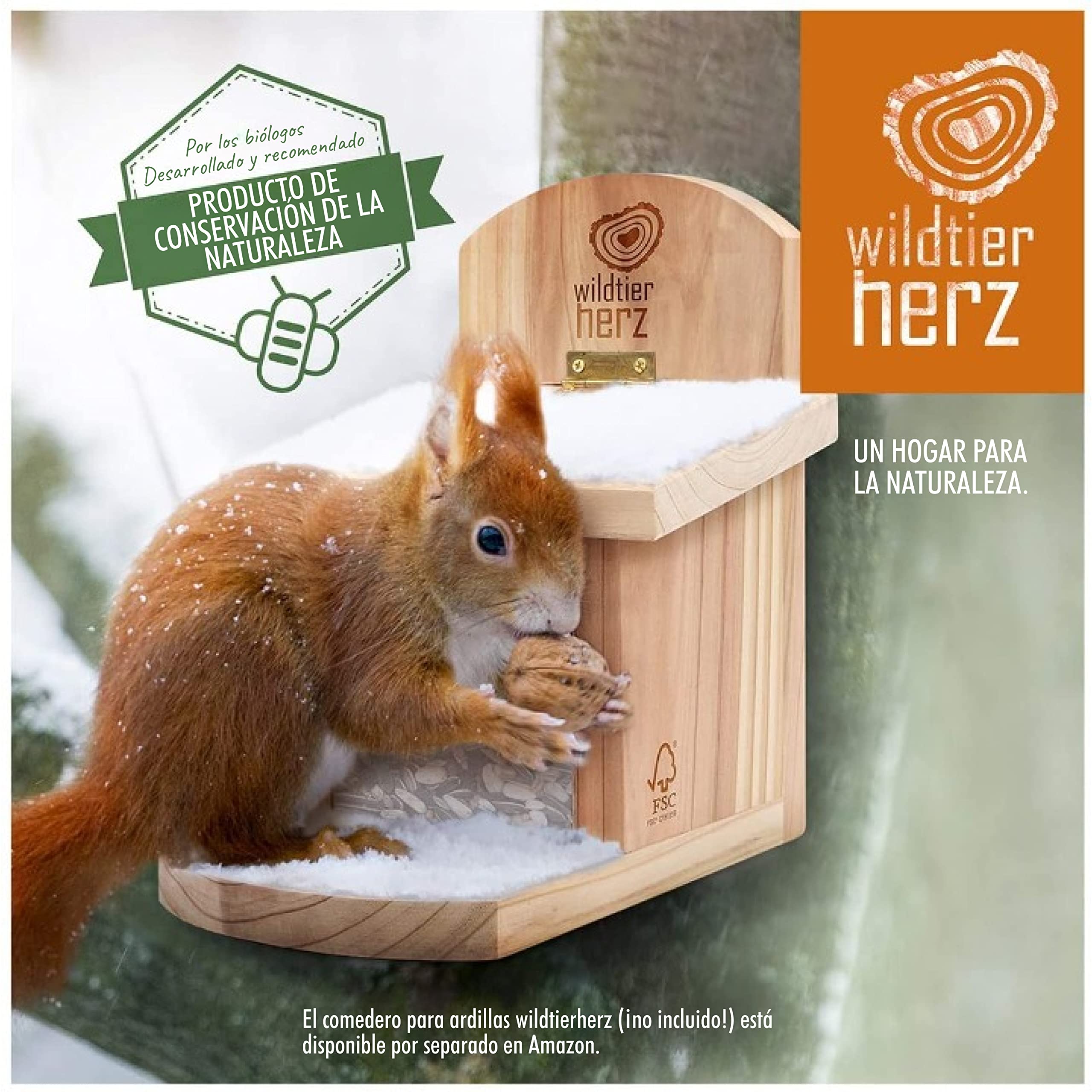wildtier herz I Alimentación para Ardillas 1kg I Comida de Ardillas para Alimentos - Alimento para Ardilla