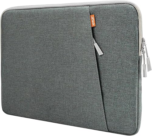 Vista 16 de JETech Funda para laptop para MacBook Pro de 16 pulgadas (M4, M3, M2, M1, 2019-2024), funda impermeable con bolsillo, compatible con portátiles