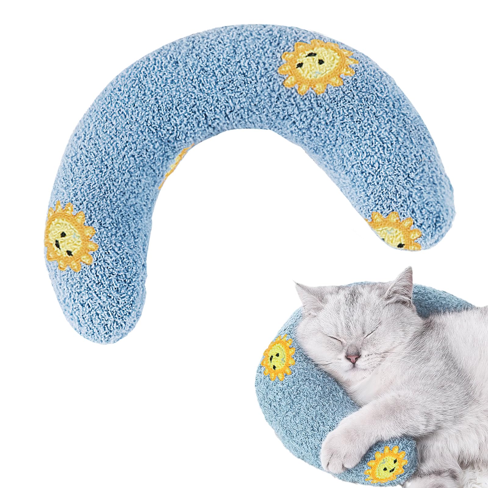 Cuscino A Forma Di U Per Gatti E Cani Piccoli - Morbido, Lavabile, Per Sonno Comfortevole